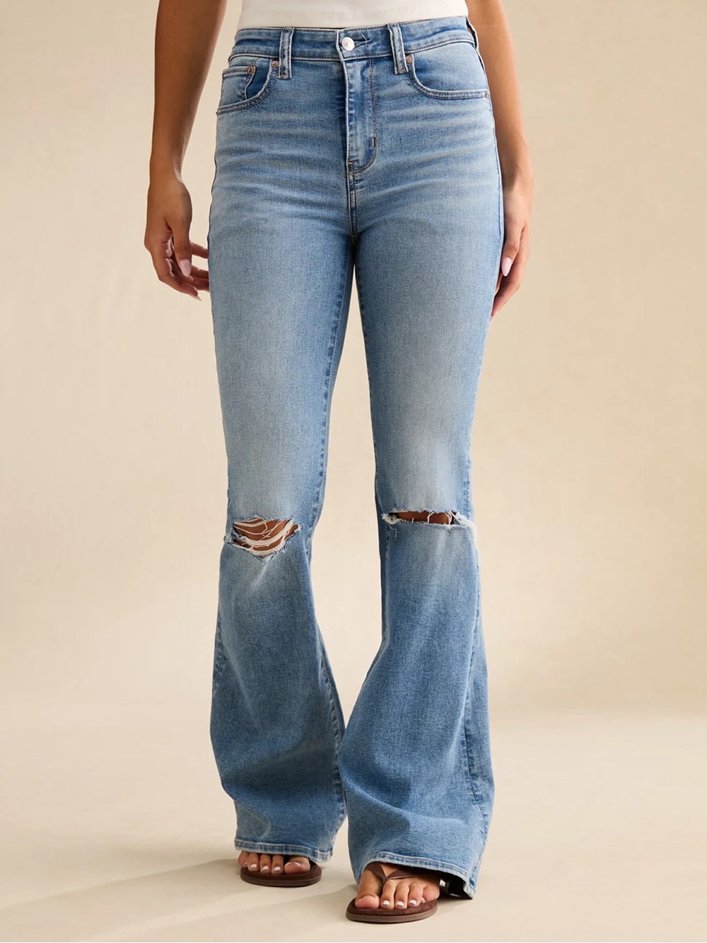 American Eagle Super High Rise Flare Jeans Size 12